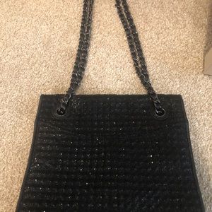 Tory Burch LIKE NEW sparkly woven crossbody bag